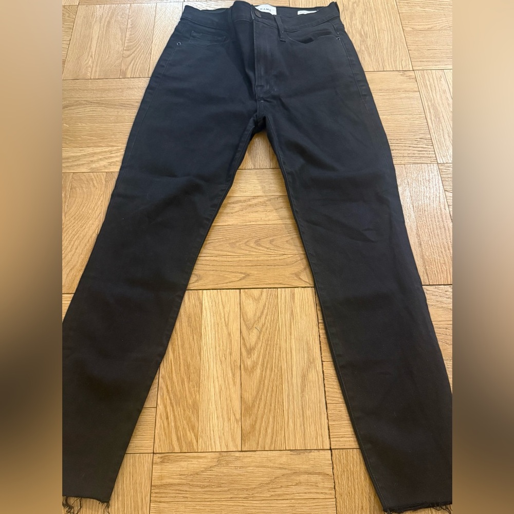 Frame Denim black slim fit jeans